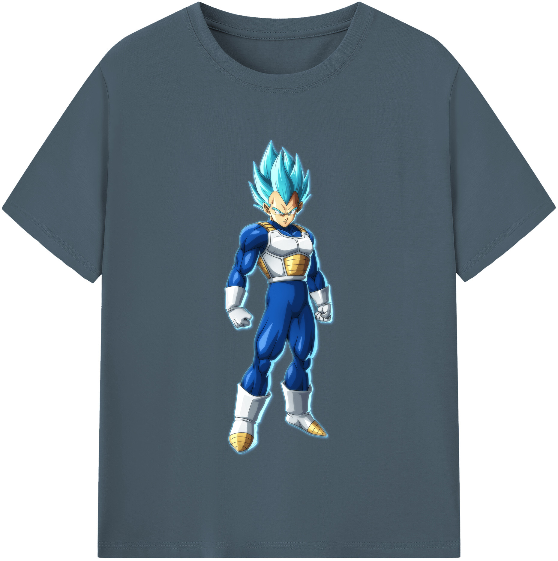 （画像用） ドラゴンボール ベジータ四世（Bejīta Yonsei）DRAGON BALL Vegeta IV 綿100％半袖Tシャツ（フロントプリント）